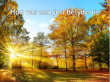 Hou vas aan jou belydenis