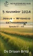 Jesus – Wysheid geïnkarneer